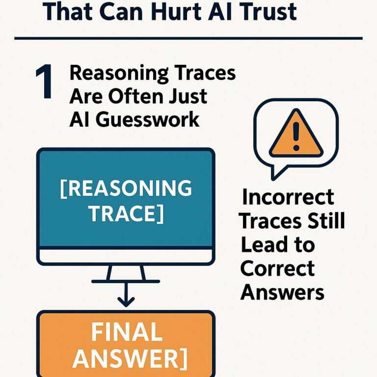 AI reasoning mistakes, knowledge distillation, small language models, chain of thought prompting, AI transparency, Open Book QA, LLM evaluation, trace-based learning, AI accuracy vs reasoning, trustworthy AI