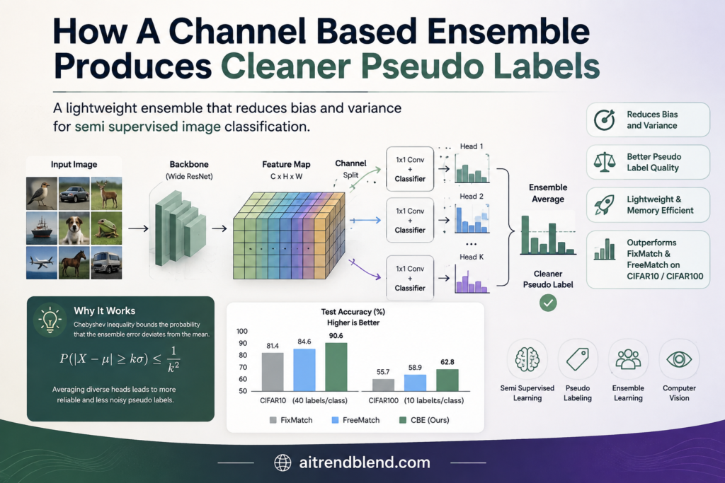 How A Channel Based Ensemble Produces Cleaner Pseudo Labels
