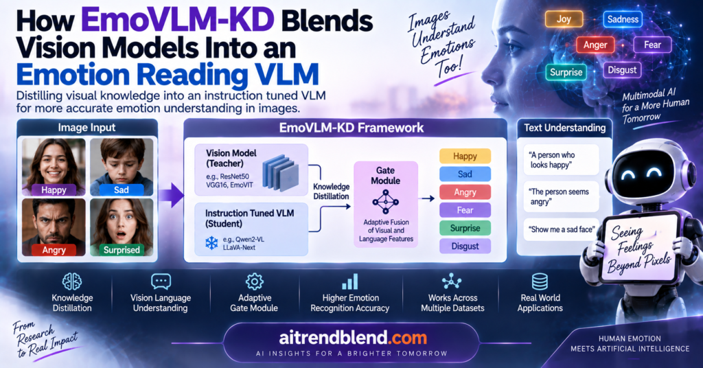 How EmoVLM-KD Blends Vision Models Into an Emotion Reading VLM