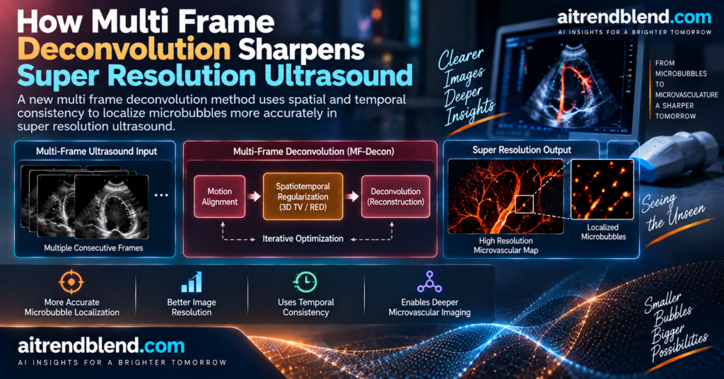 How Multi Frame Deconvolution Sharpens Super Resolution Ultrasound