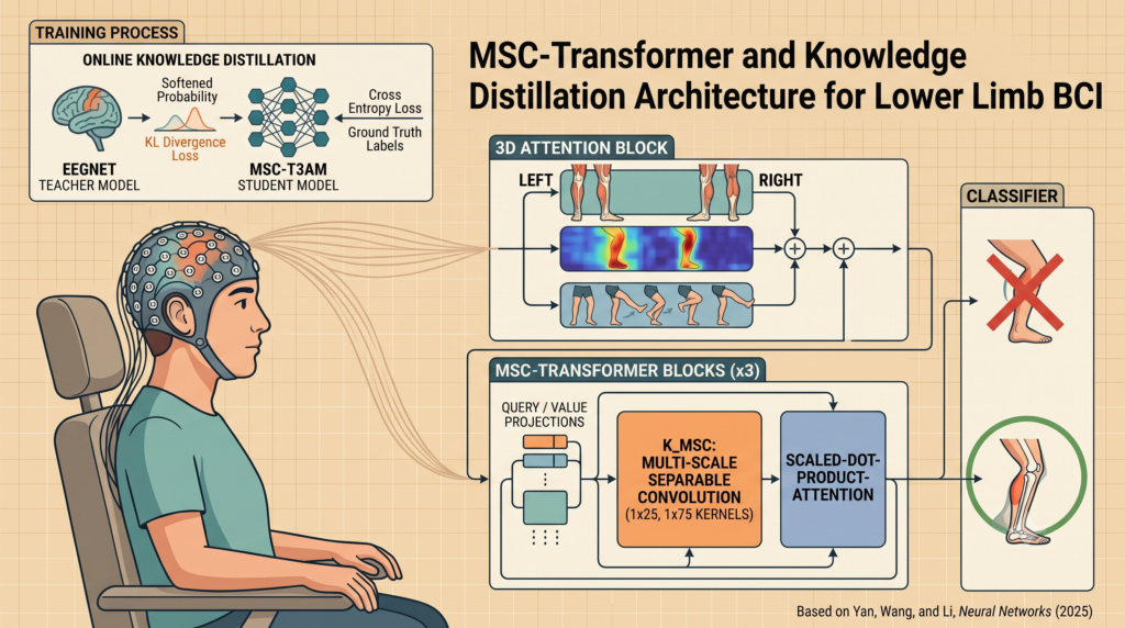 How a Transformer MSC-T3AM Learns to Tell Your Left Leg From Your Right on EEG.