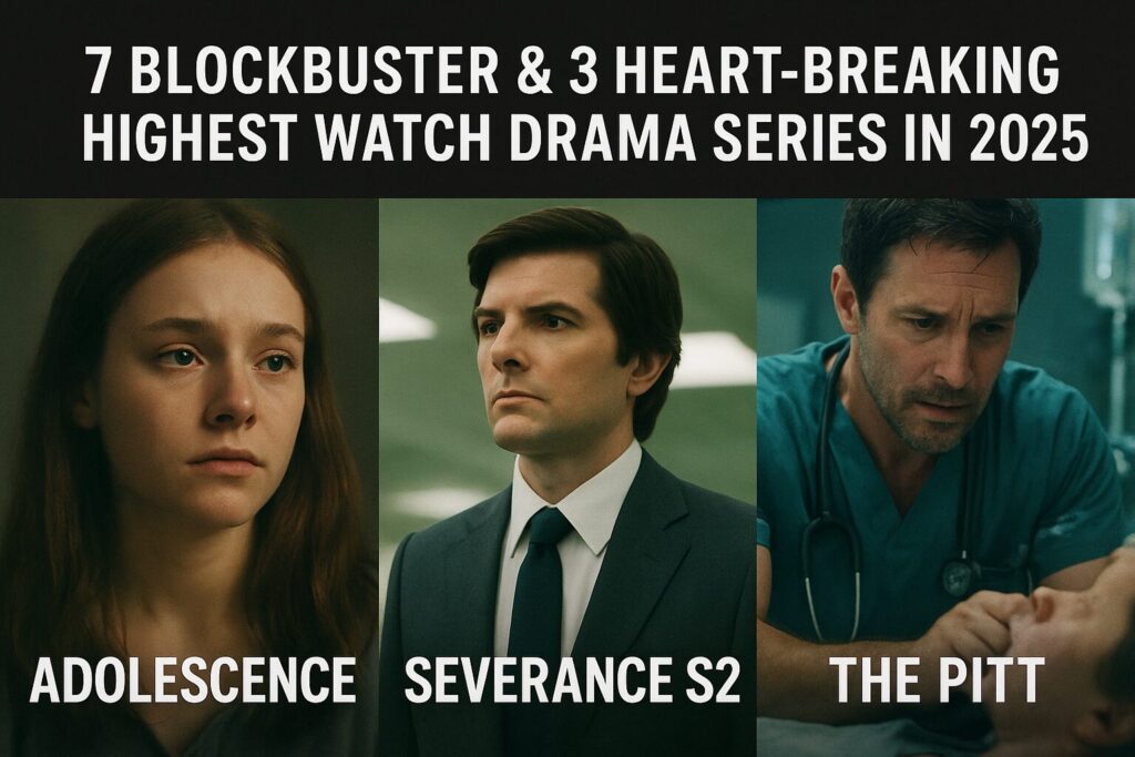 Discover the 10 highest watch drama series in 2025—seven record-smashers and three tear-jerkers—plus where to stream, binge-time and what critics say.