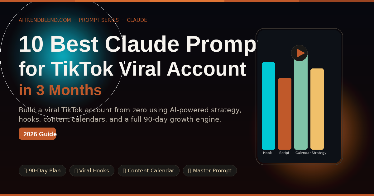 10 Best Claude Prompts for TikTok Viral Account Growth in 3 Months — aitrendblend.com