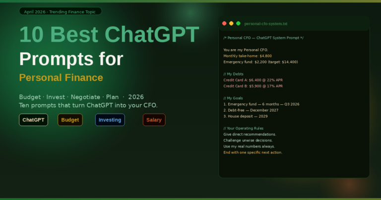 10 Best ChatGPT Prompts for Personal Finance (2026 Guide).