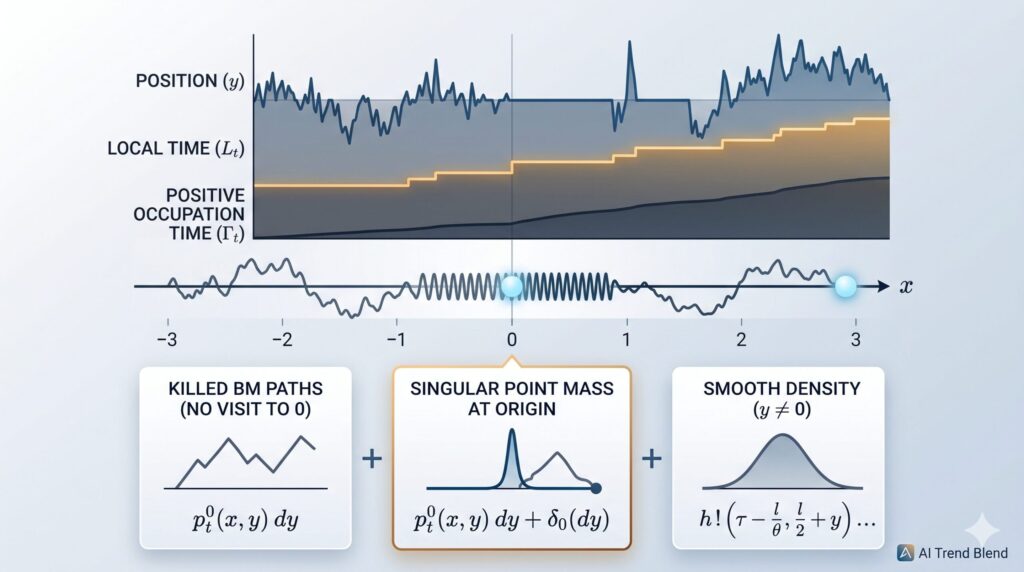 Sticky Brownian Motion — The Complete Trivariate Distribution, Finally Written Down Correctly.