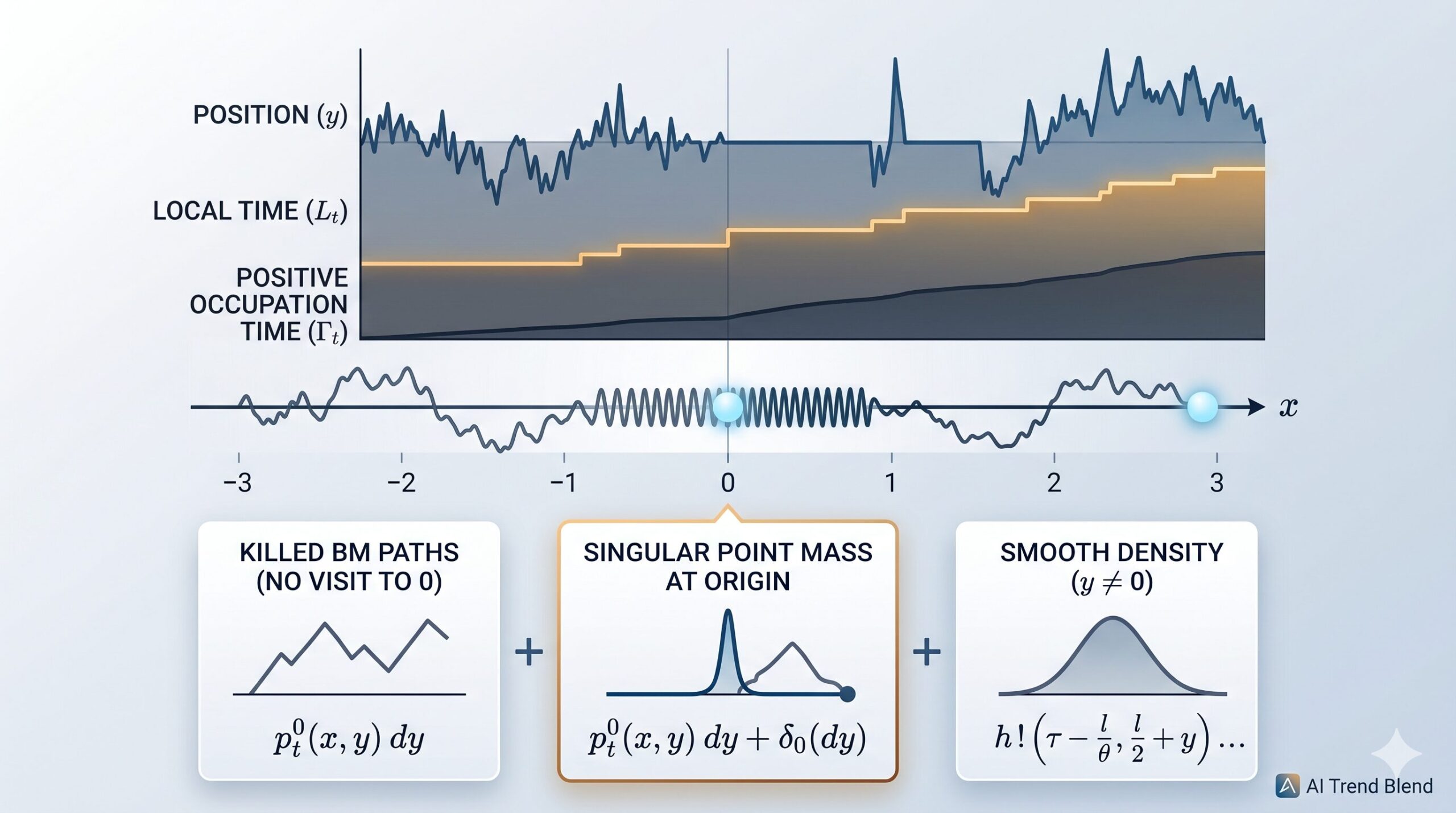Sticky Brownian Motion — The Complete Trivariate Distribution, Finally Written Down Correctly and the aitrendblend.com logo