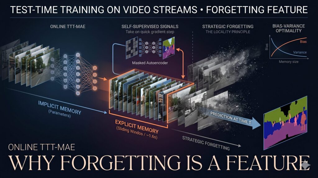 Test-Time Training on Video Streams: Why Forgetting Is Actually a Feature.