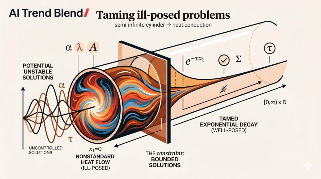 When Heat Refuses to Misbehave — Taming Ill-Posed Problems in Semi-Infinite Cylinders.