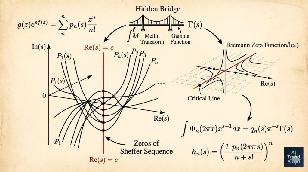 Sheffer Sequences With Zeros on a Line — A Hidden Bridge to the Riemann Zeta Function.
