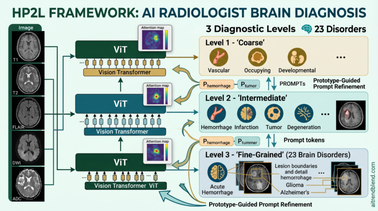 HP2L Framework Explains How AI Can Now Diagnose 23 Brain Disorders Across Three Levels Like a Real Radiologist
