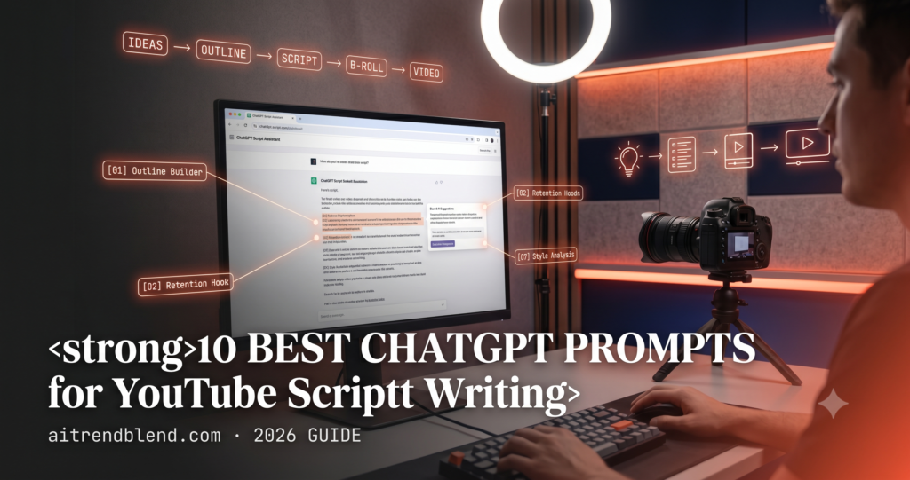 10 Best ChatGPT Prompts for YouTube Script Writing (2026 Guide).