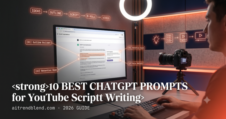 10 Best ChatGPT Prompts for YouTube Script Writing (2026 Guide).