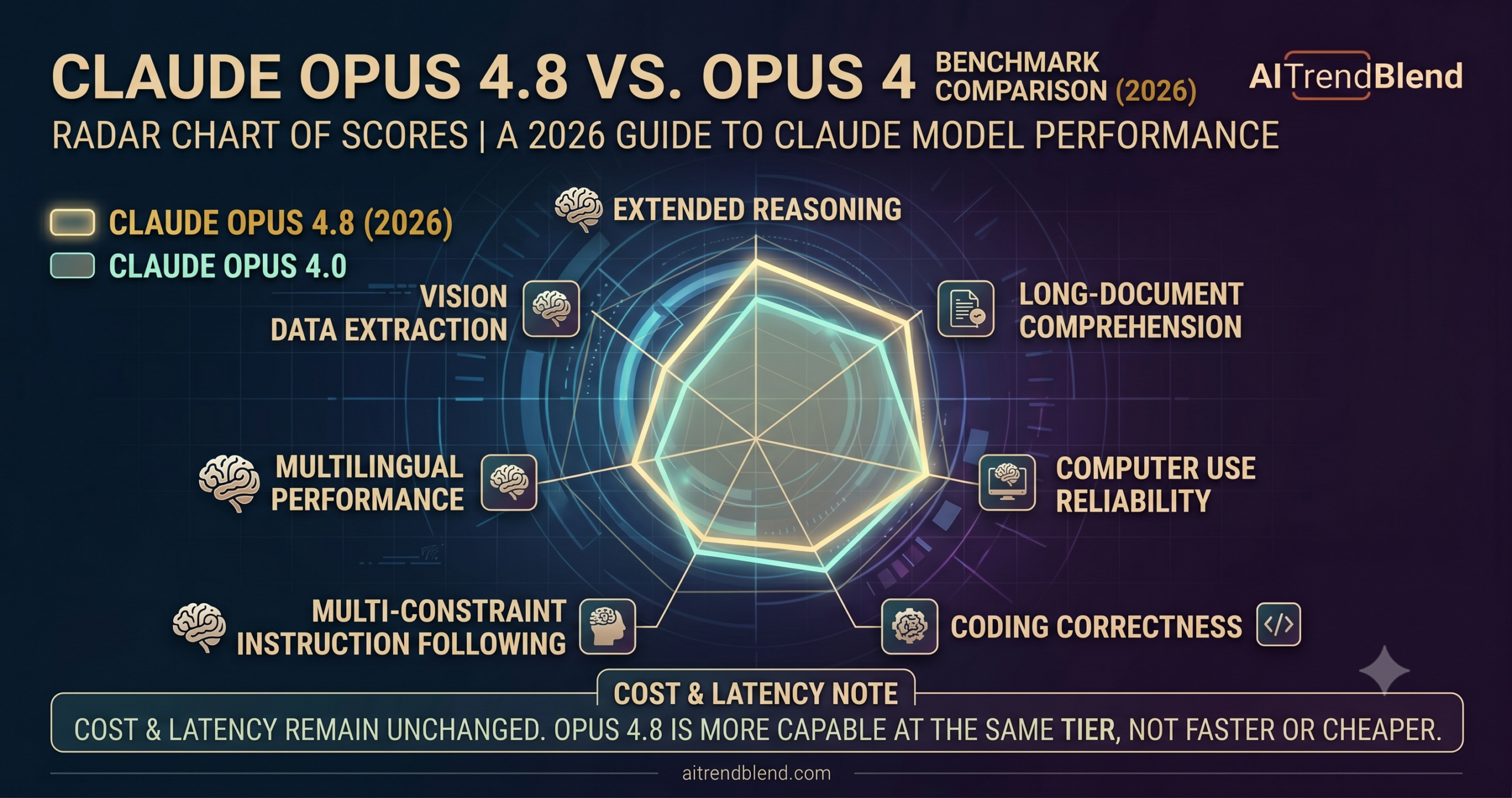 What's New in Claude Opus 4.8 vs Older Claude Models (2026 Guide) and the aitrendblend.com logo
