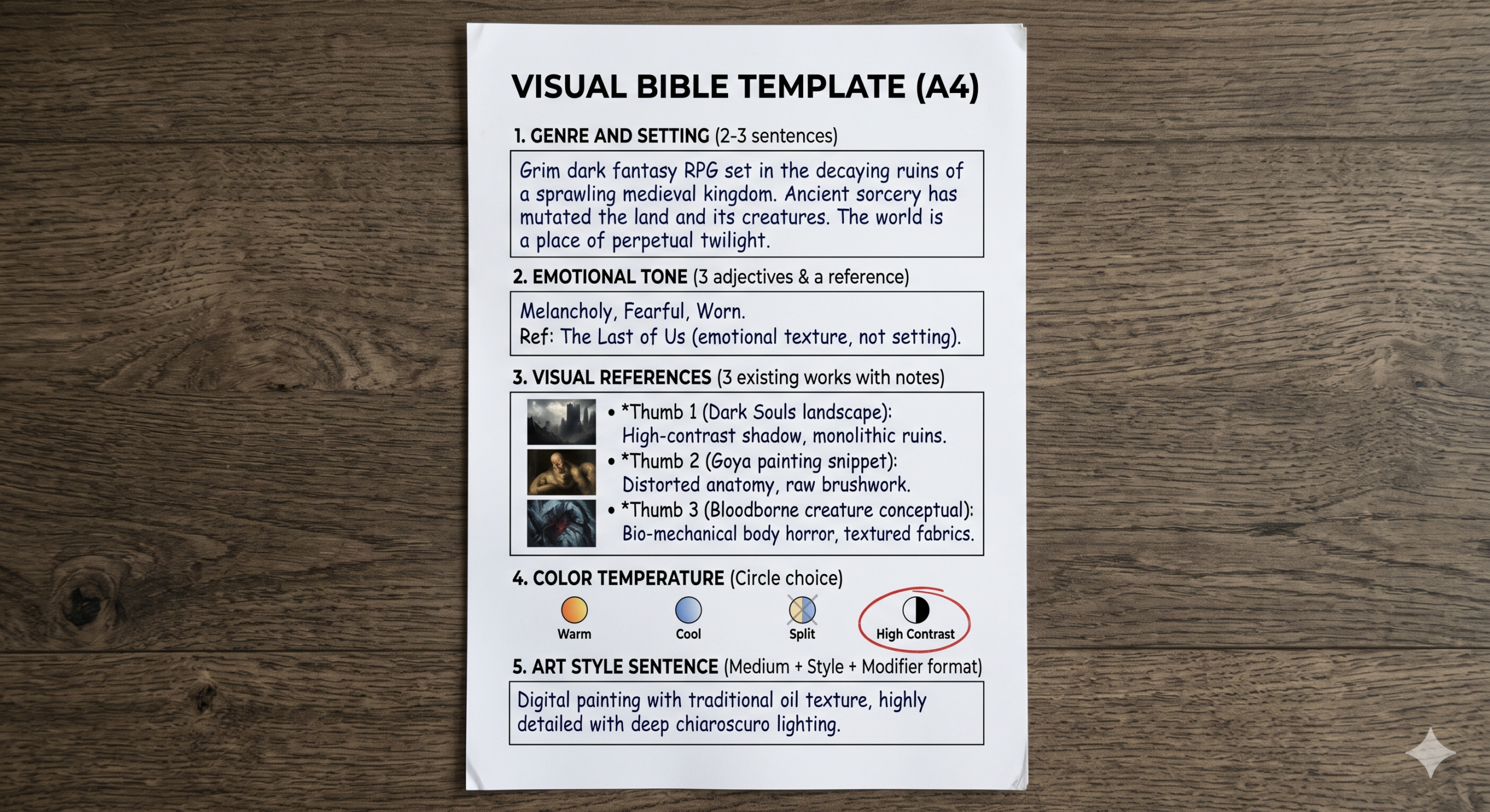 AI concept art workflow for game development showing the ten stage pipeline from raw idea and mood board through to game engine ready assets in 2026