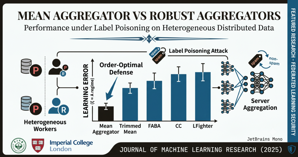 Mean Aggregator Beats Robust Aggregators Under Label Poisoning Attacks on Heterogeneous Data.
