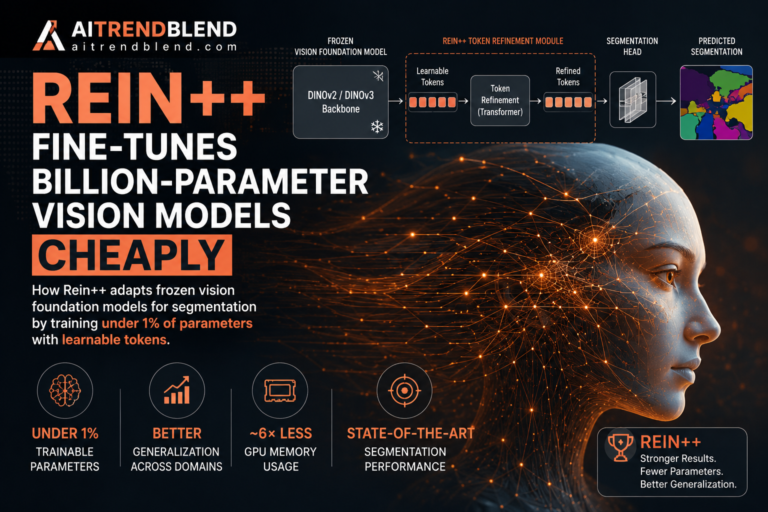 Rein++ Fine-Tunes Billion-Parameter Vision Models Cheaply