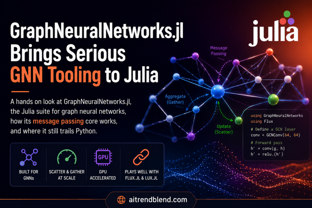 GraphNeuralNetworks.jl Brings Serious GNN Tooling to Julia