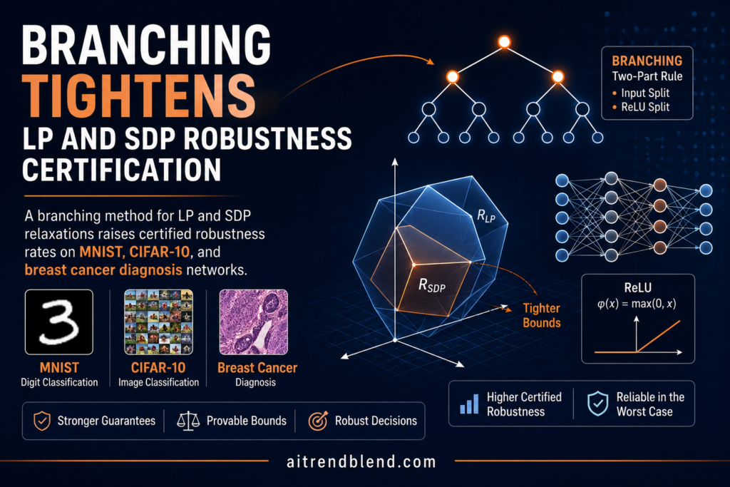 Branching Tightens LP and SDP Robustness Certification