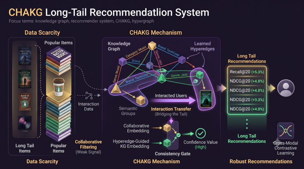 CHAKG Lets Popular Items Rescue Long Tail Recommendations.