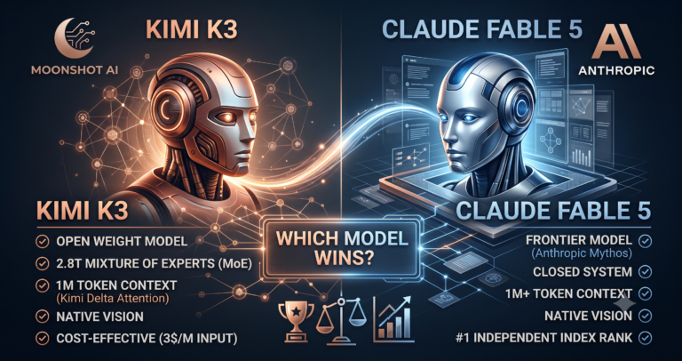 Kimi K3 vs Claude Fable 5, Which Model Wins