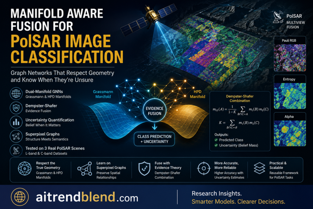 Manifold Aware Fusion for PolSAR Image Classification