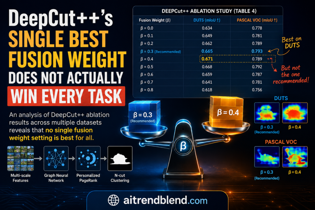 DeepCut++'s Single Best Fusion Weight Does Not Actually Win Every Task.