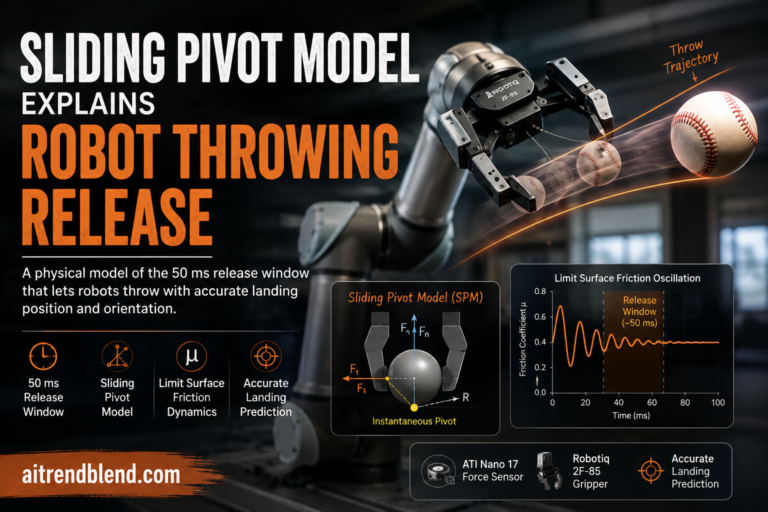 Sliding Pivot Model Explains Robot Throwing Release