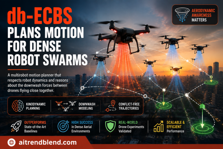 db-ECBS Plans Motion for Dense Robot Swarms