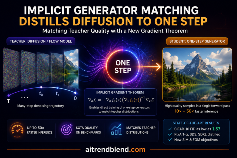 Implicit Generator Matching Distills Diffusion to One Step