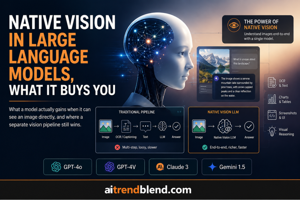 Native Vision In Large Language Models, What It Buys You