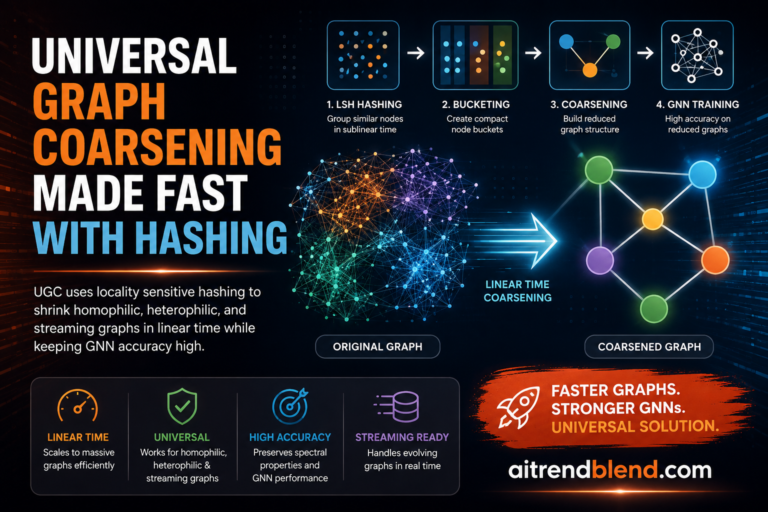Universal Graph Coarsening Made Fast With Hashing