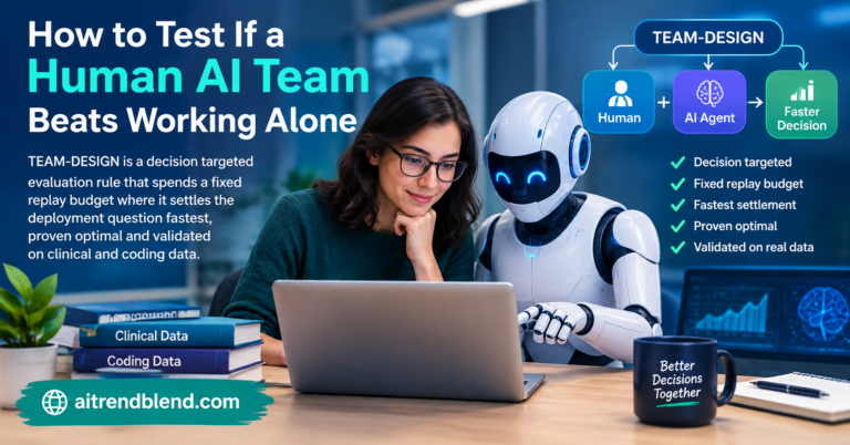 How to Test If a Human AI Team Beats Working Alone