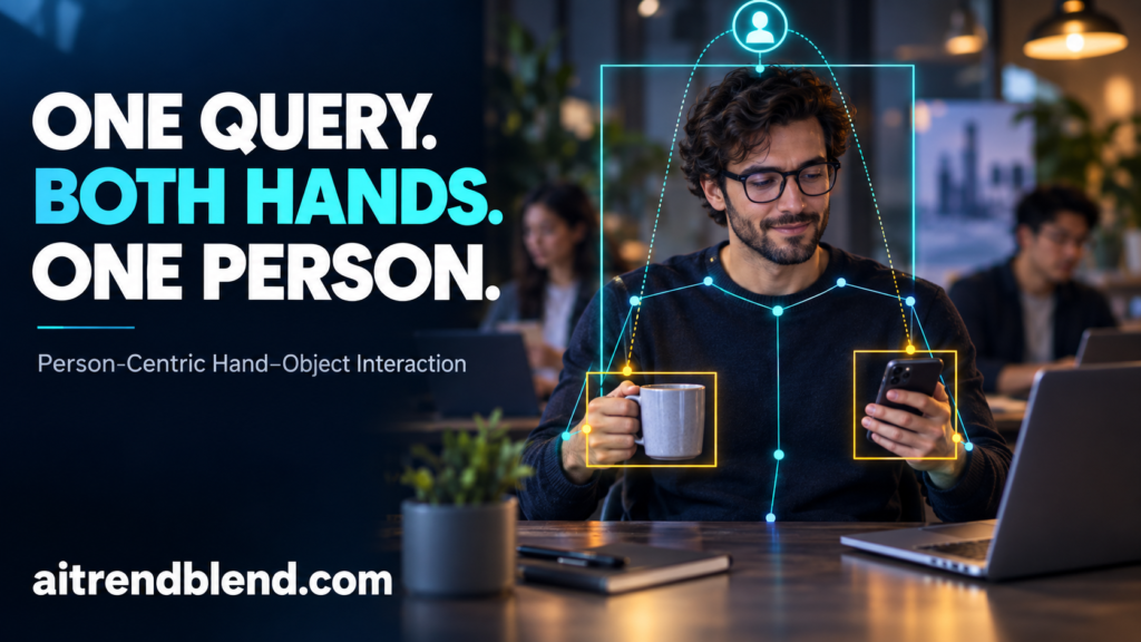 Hand Object Interaction: One Query That Links Both Hands to a Person