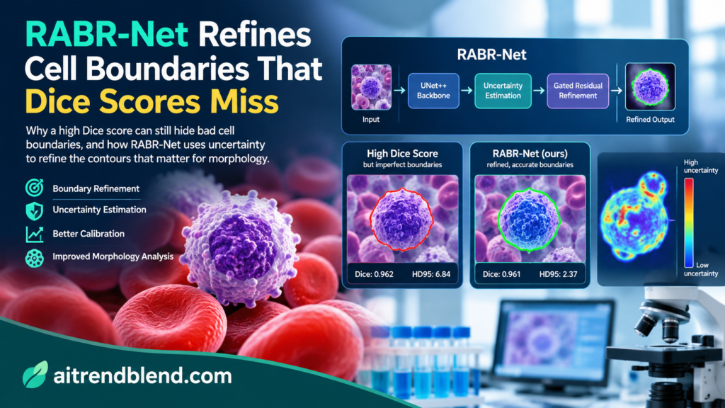 RABR-Net Refines Cell Boundaries That Dice Scores Miss