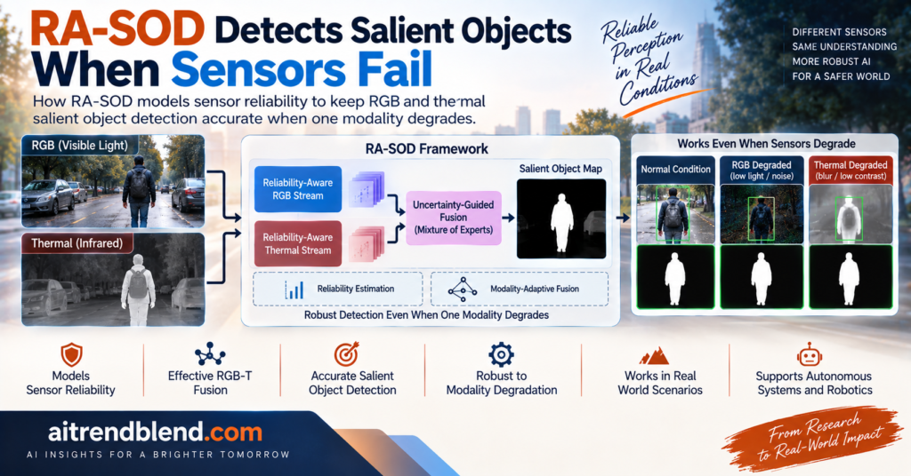 RA-SOD Detects Salient Objects When Sensors Fail