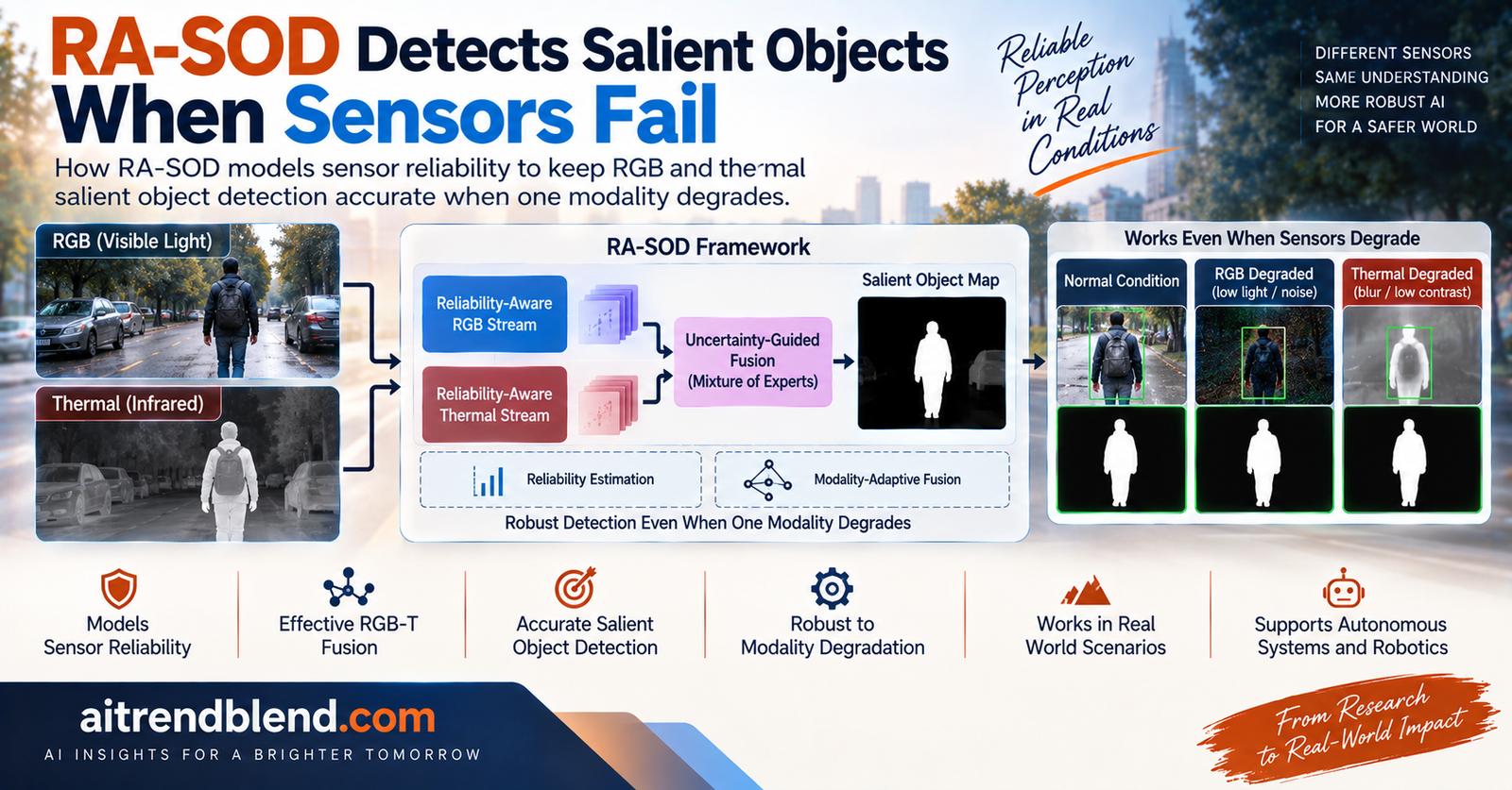 RA-SOD reliability aware fusion of degraded RGB and thermal images for salient object detection under sensor noise