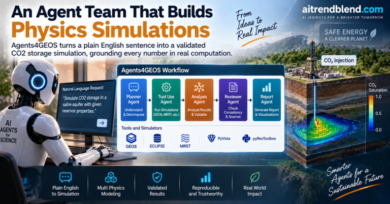 Agents4GEOS: An Agent Team That Builds Physics Simulations