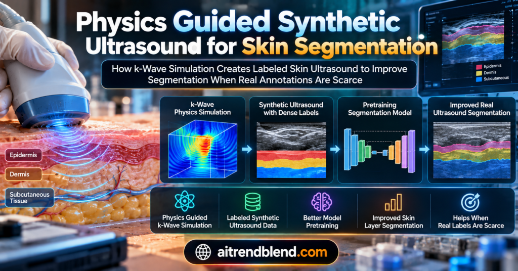 Physics Guided Synthetic Ultrasound for Skin Segmentation