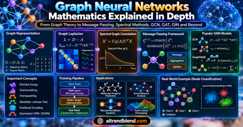Graph Neural Networks Mathematics Explained in Depth