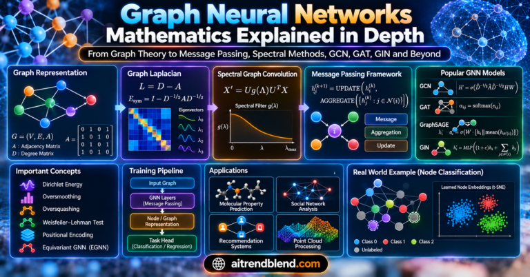 Graph Neural Networks Mathematics Explained in Depth