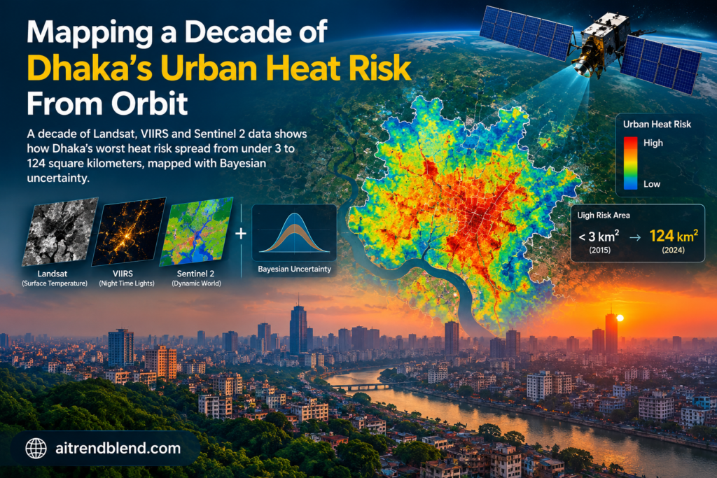 Mapping a Decade of Dhaka Urban Heat Risk From Orbit