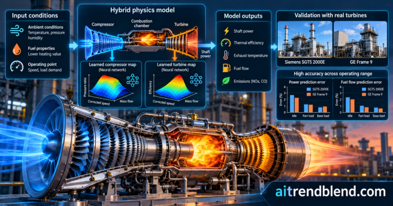 A Gas Turbine Model That Learns Only the Maps