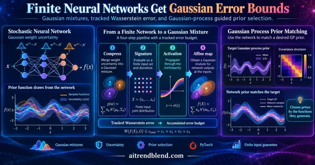 Finite Neural Networks Get Gaussian Error Bounds