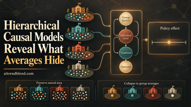 Hierarchical Causal Models Reveal What Averages Hide