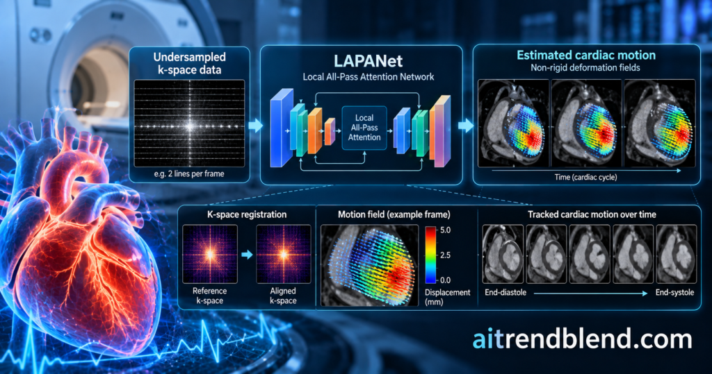 LAPANet Tracks Heart Motion Without Reconstructing MRI