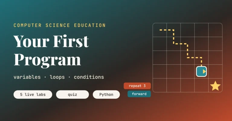 Your First Program, Variables, Loops and Conditions